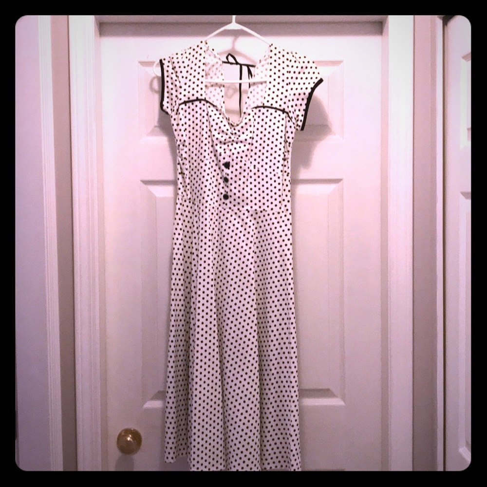 Retro polka-dot dress